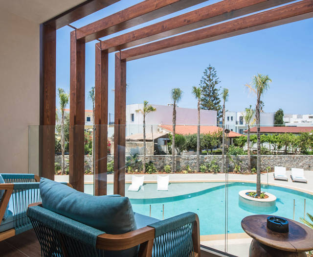 Noble Hotel Suites Gouves Crete Junior Suit Pool View JF 7581