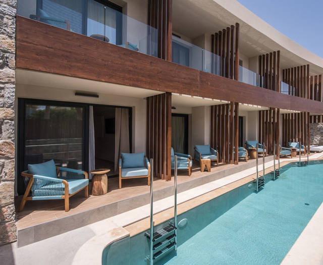 Noble Hotel Suites Gouves Crete Double Shared Plunge Pool 1016